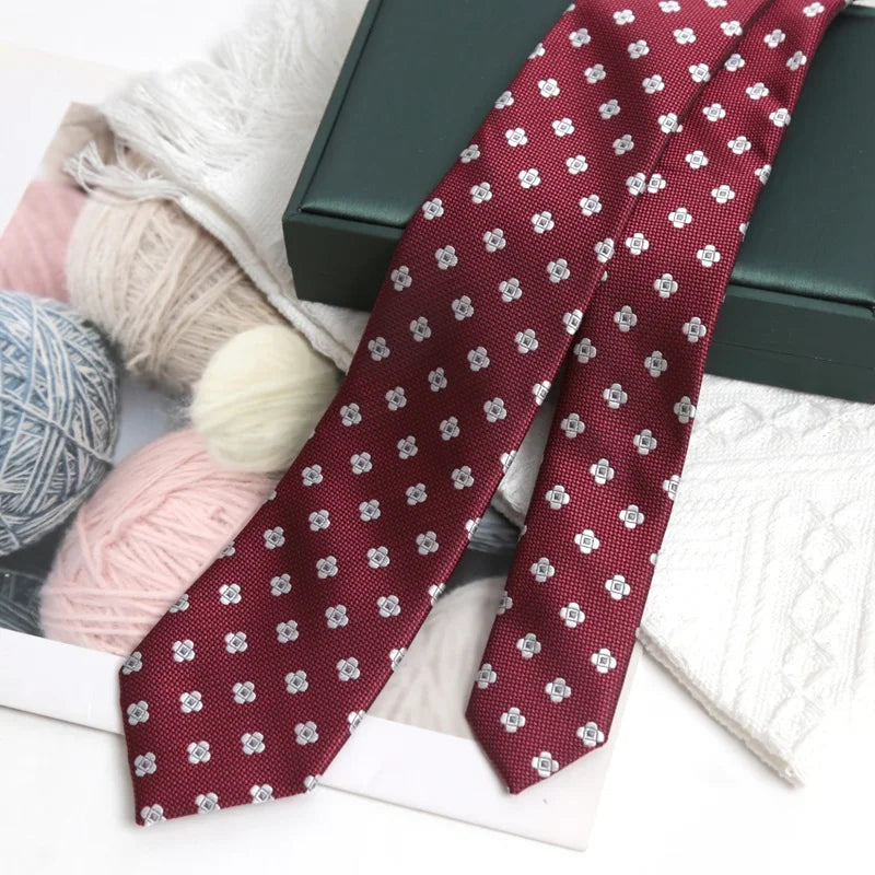 Burgundy Silk Tie