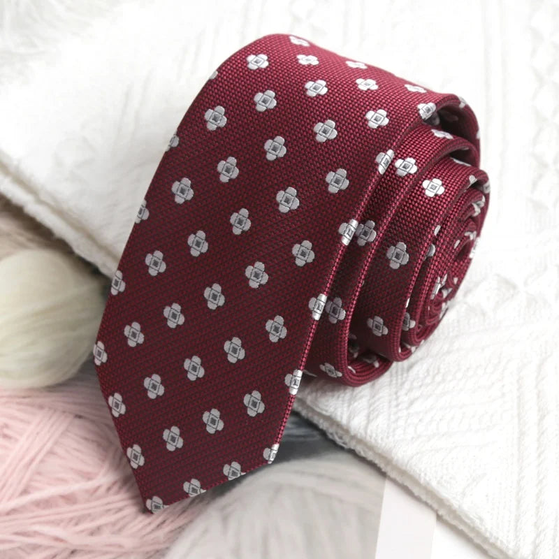 Burgundy Silk Tie