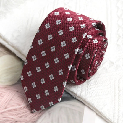 Burgundy Silk Tie