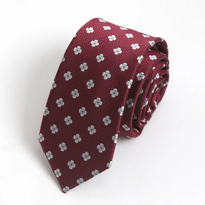 Burgundy Silk Tie